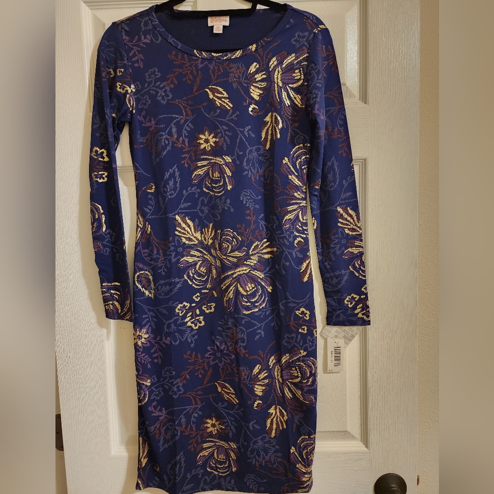 Lularoe Debbie Dress Elegant Collection size XS NWT